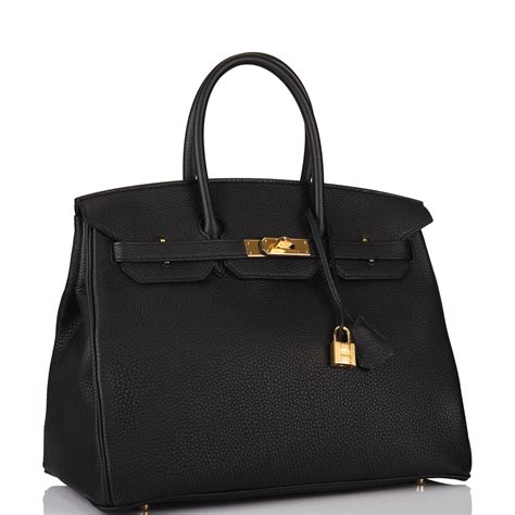 hermes birkin 35 togo leather|hermes birkin bag black gold.